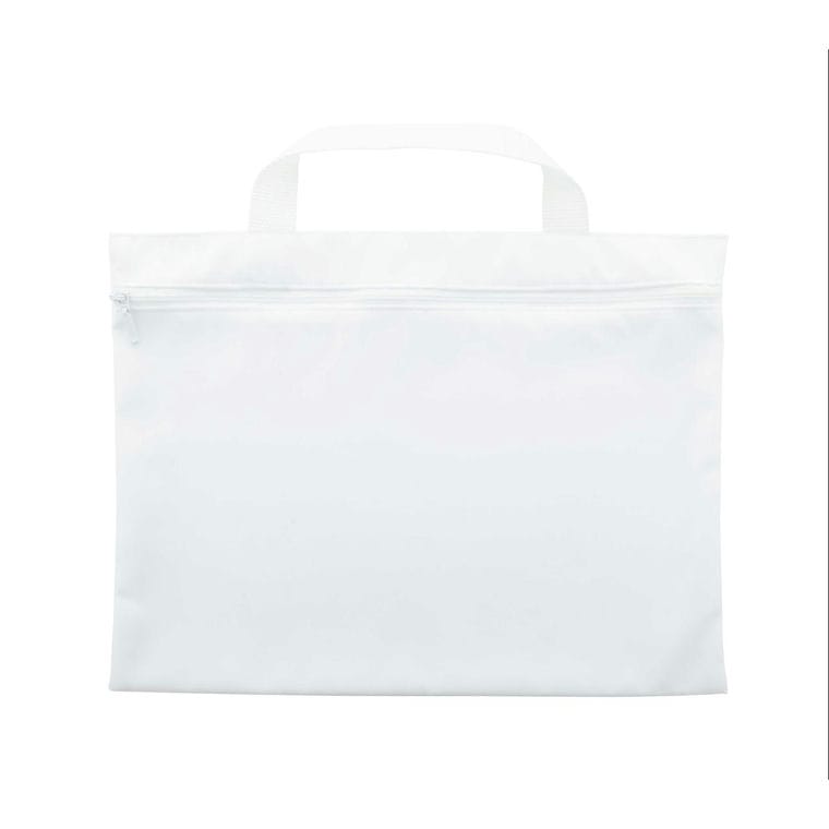 Geantă documente, personalizată Cazure alb