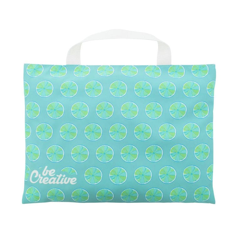 Geantă documente, personalizată Cazure alb