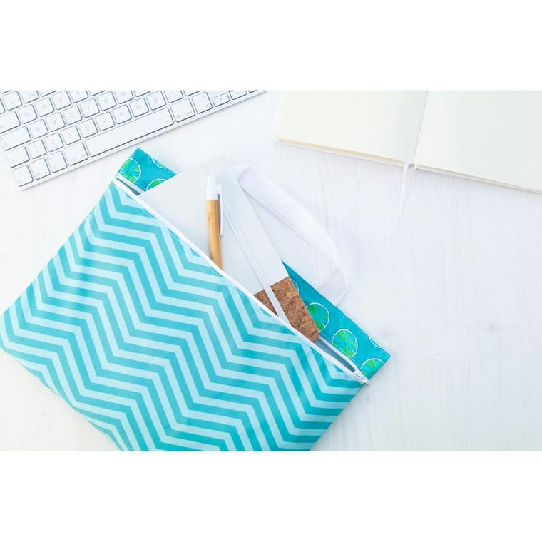 Geantă documente, personalizată Cazure alb