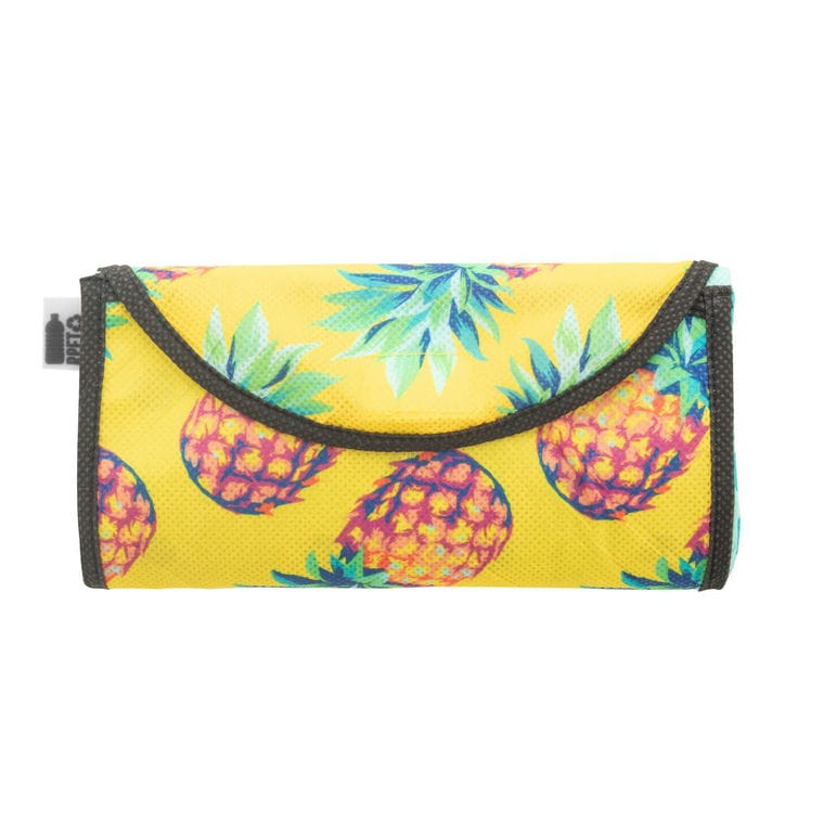 Sacoșă de cumpărături, personalizată SuboShop Fold B RPET alb negru