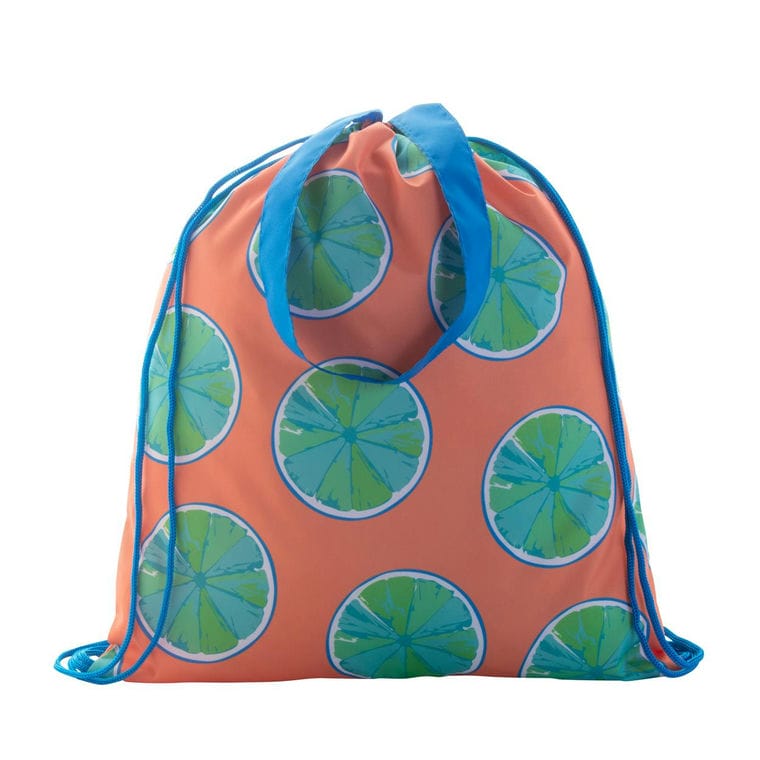 Sac cu cordon, personalizat CreaDraw Shop albastru alb