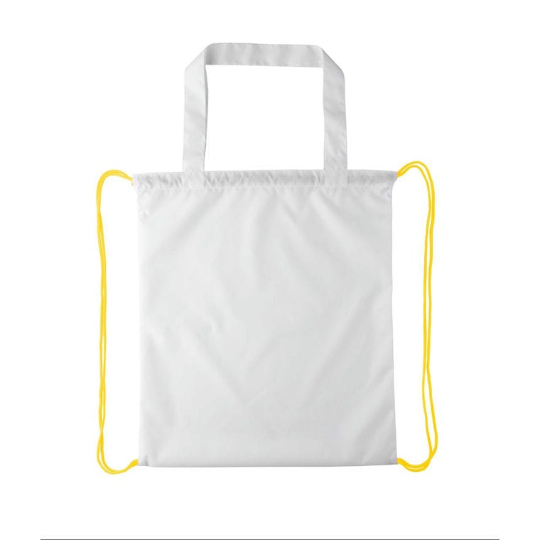 Sac cu cordon, personalizat CreaDraw Shop galben alb