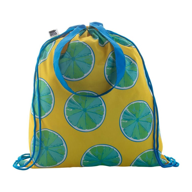 Sac cu cordon, personalizat CreaDraw Shop RPET Albastru