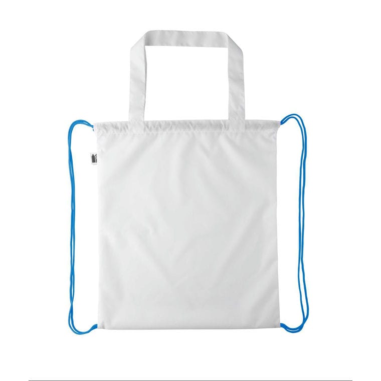 Sac cu cordon, personalizat CreaDraw Shop RPET albastru alb
