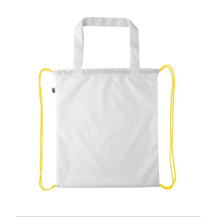 Sac cu cordon, personalizat CreaDraw Shop RPET galben alb