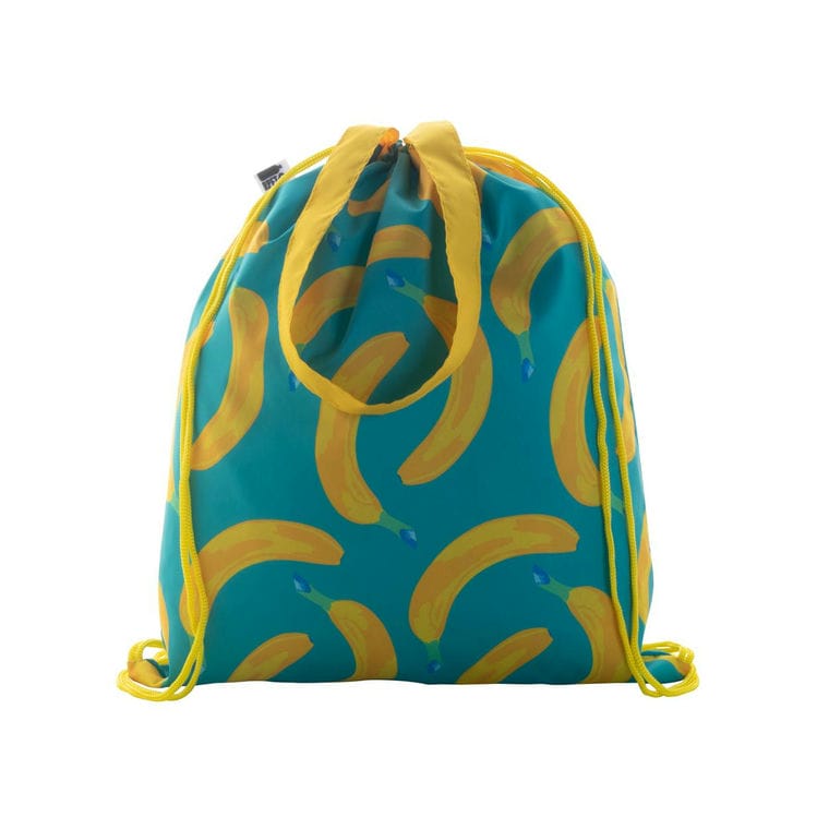 Sac cu cordon, personalizat CreaDraw Shop RPET galben alb