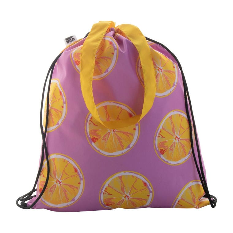 Sac cu cordon, personalizat CreaDraw Shop RPET Negru