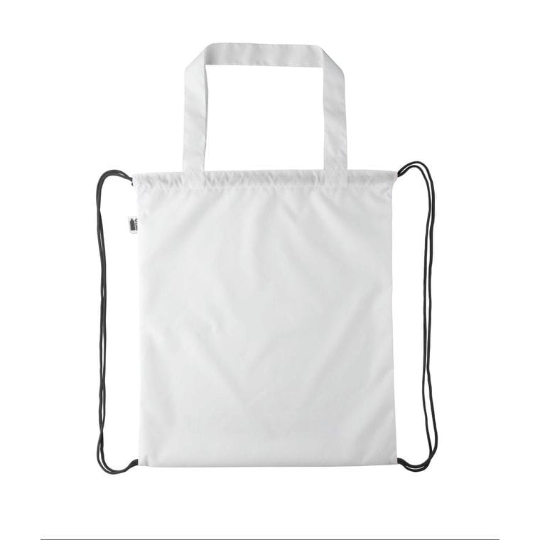 Sac cu cordon, personalizat CreaDraw Shop RPET negru alb
