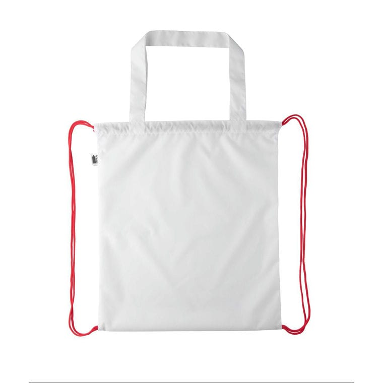 Sac cu cordon, personalizat CreaDraw Shop RPET roșu alb