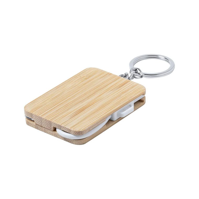 Breloc cablu de încărcare USB Edulis alb