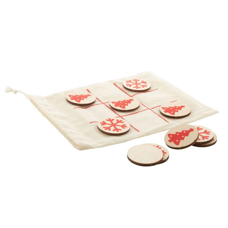 Tic-tac-toe, fulg de zăpadă și pom de Crăciun OXO Xmas natural