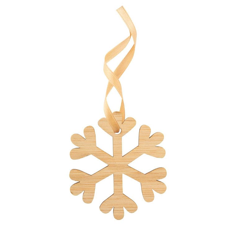 Felicitare de Crăciun, flocon de neige BooCard natural