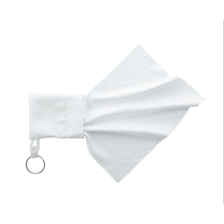 Lavetă personalizată pentru ochelari Dioptry Carry alb