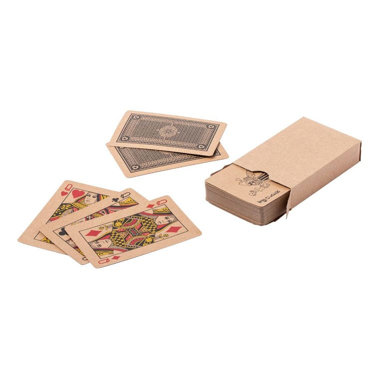 Cărți de joc din hârtie reciclată Pacca natural