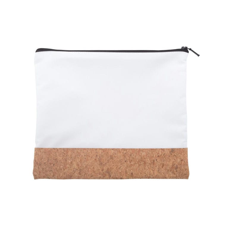 Geantă cosmetice personalizată CreaBeauty Cork L Negru natural