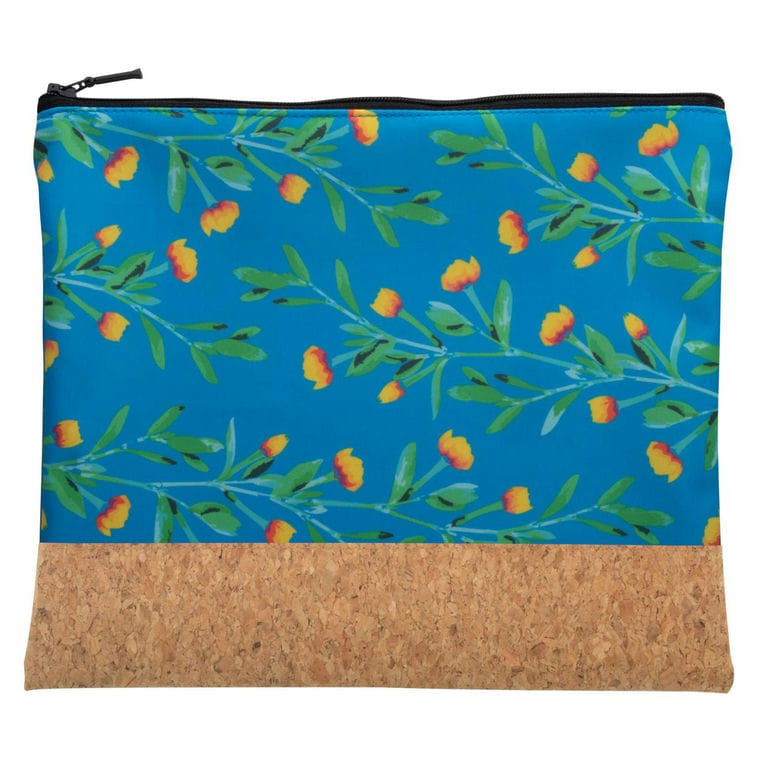 Geantă cosmetice personalizată CreaBeauty Cork L Negru natural