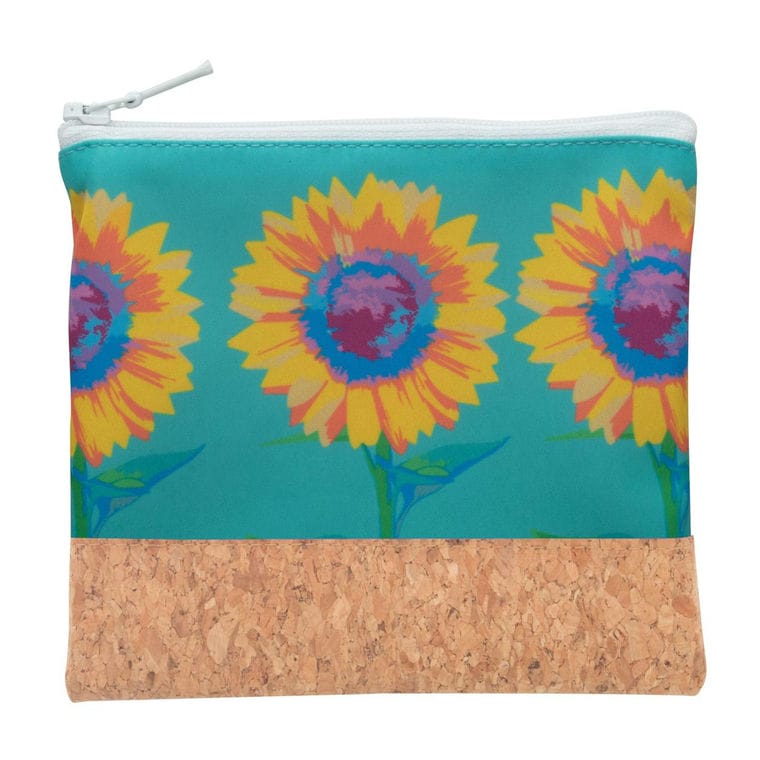 Geantă cosmetice personalizată CreaBeauty Cork S Alb natural