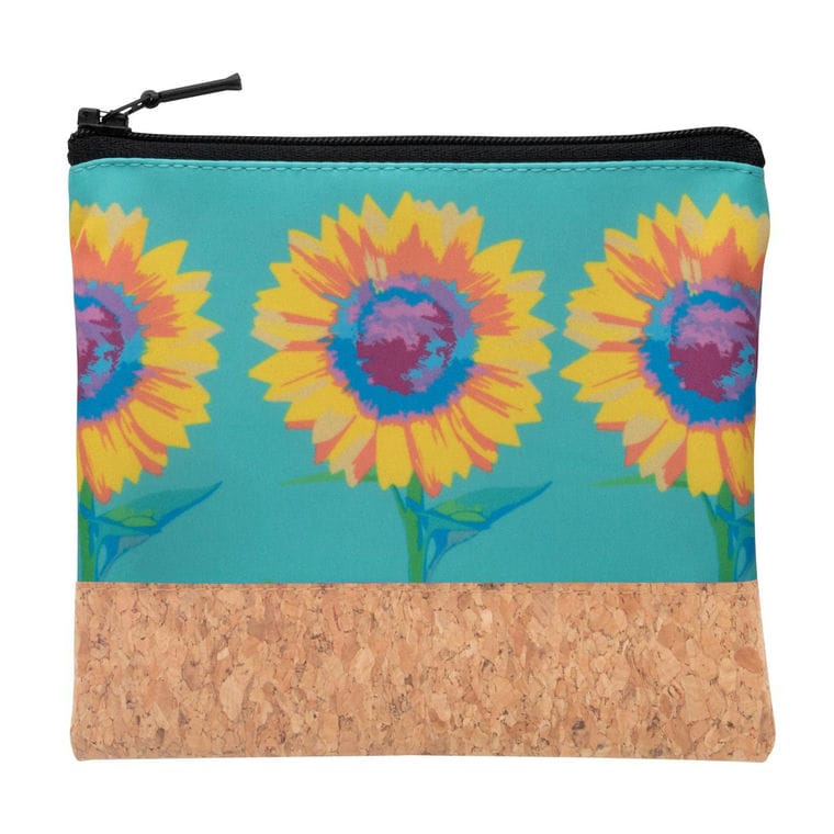 Geantă cosmetice personalizată CreaBeauty Cork S Negru natural