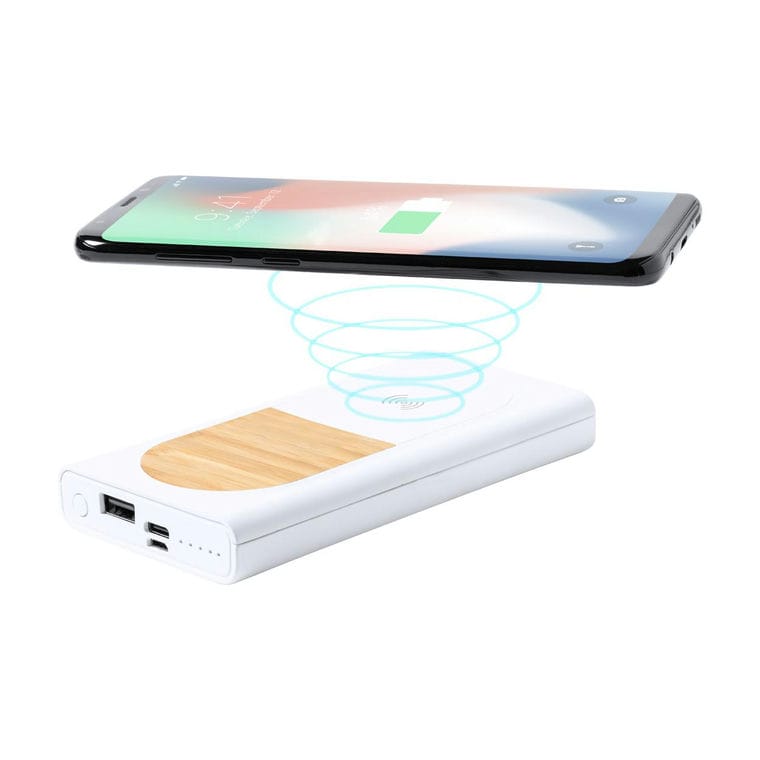 Power bank PLA Ditte Alb natural