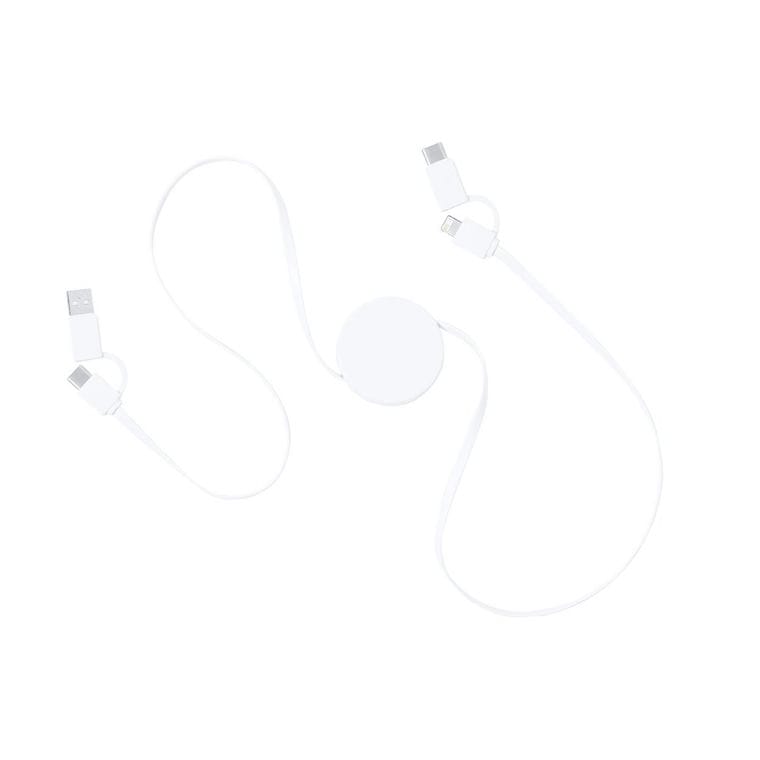 Cablu de încărcare USB Kiotex Alb