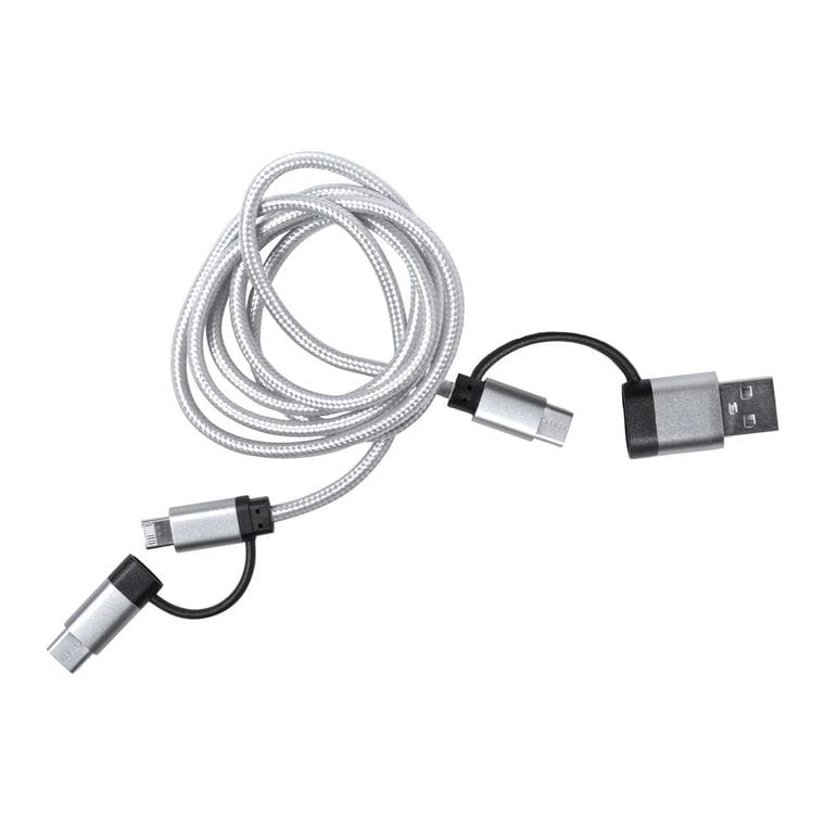 Cablu de încărcare USB Trentex argintiu