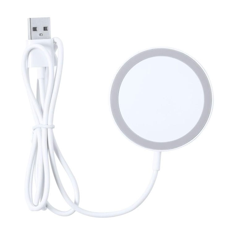 Încărcător wireles magnetic Virom Alb