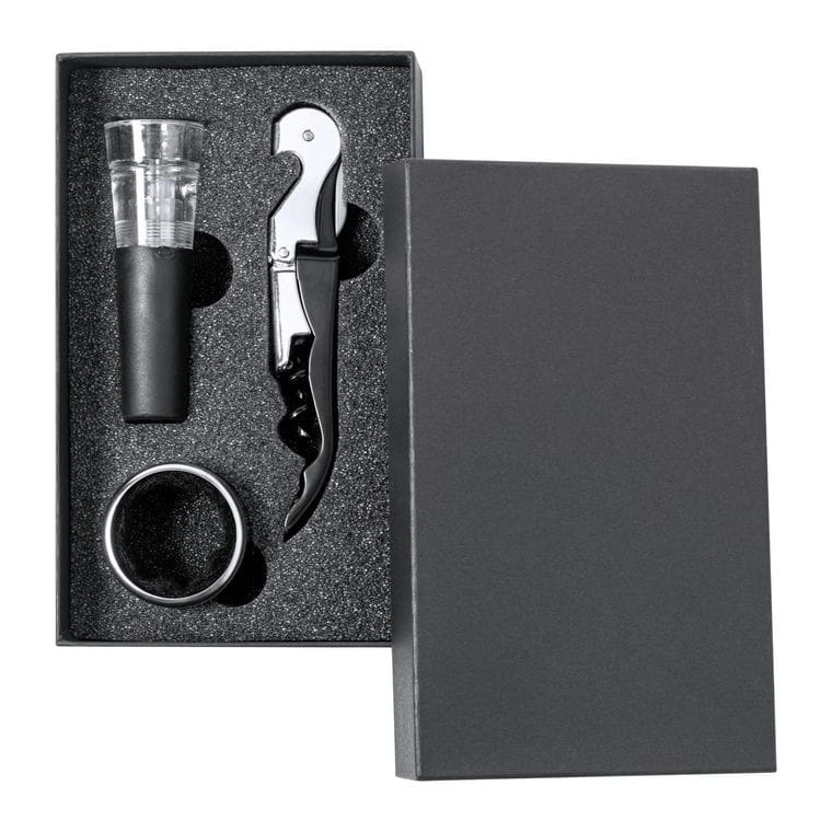 Set accesorii vin Noarek Negru