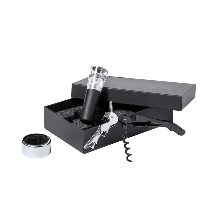 Set accesorii vin Noarek Negru