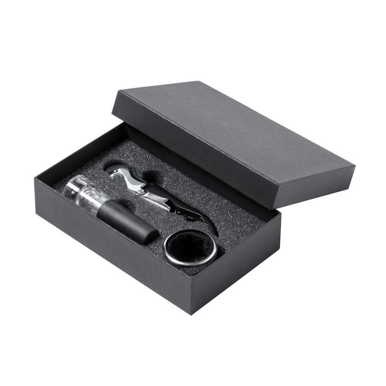 Set accesorii vin Noarek Negru