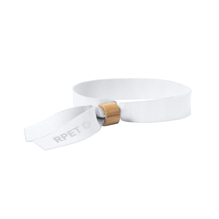 Brătară festival RPET Broch Alb natural