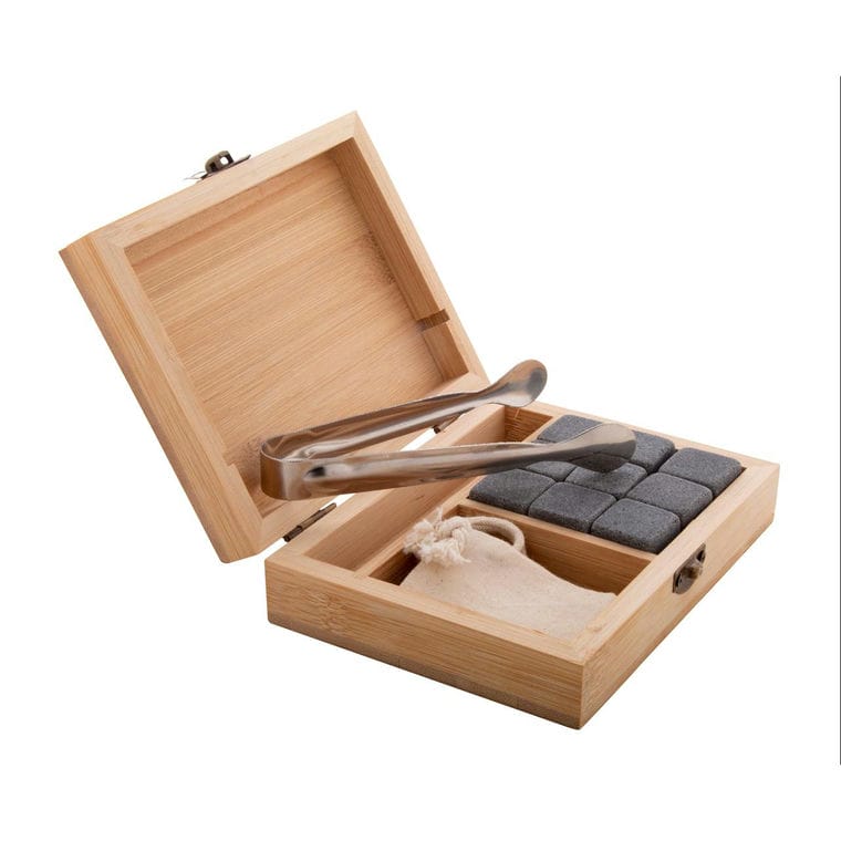 Set de cuburi de gheață din piatră Bourbon natural