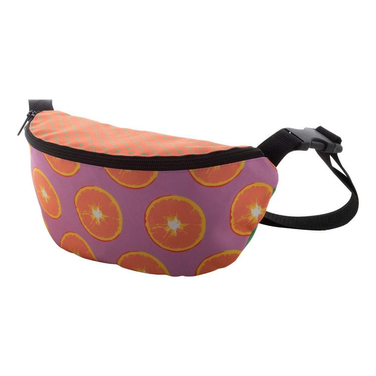 Geantă de talie RPET personalizată CreaWaist RFID Negru