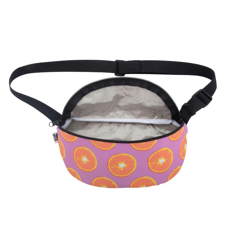 Geantă de talie RPET personalizată CreaWaist RFID Negru