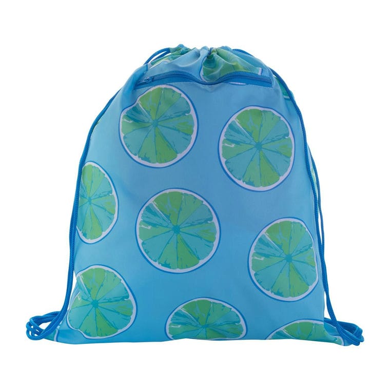 Geantă cu șnur personalizată CreaDraw RFID Albastru