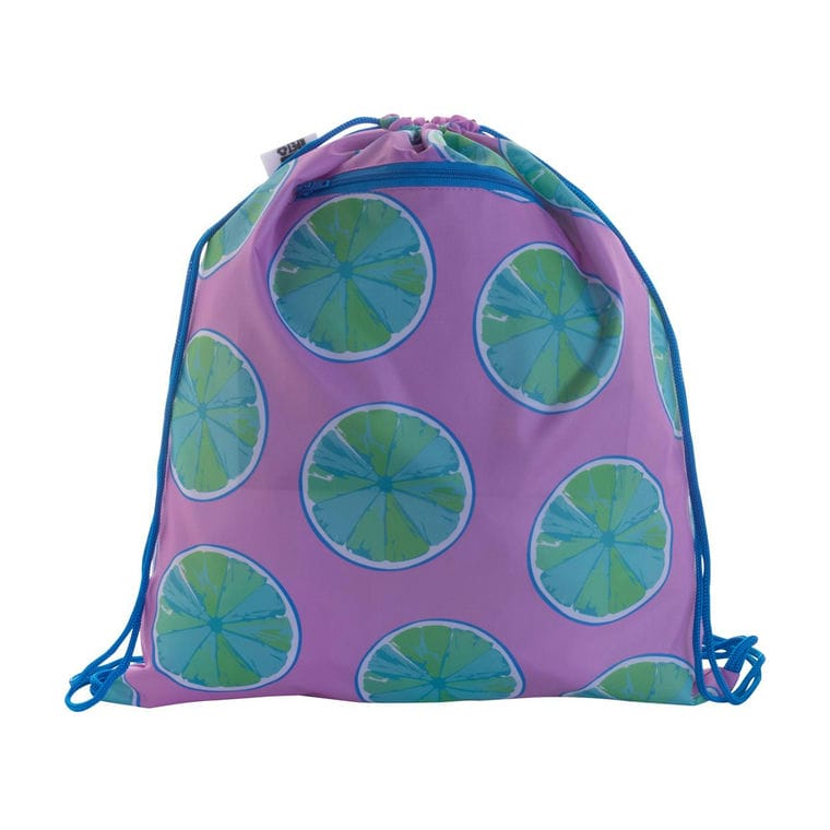 Geantă cu șnur personalizată CreaDraw RFID RPET Albastru