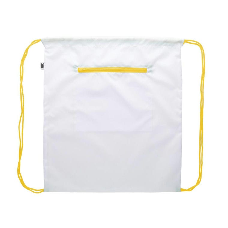 Geantă cu șnur personalizată CreaDraw RFID RPET Galben