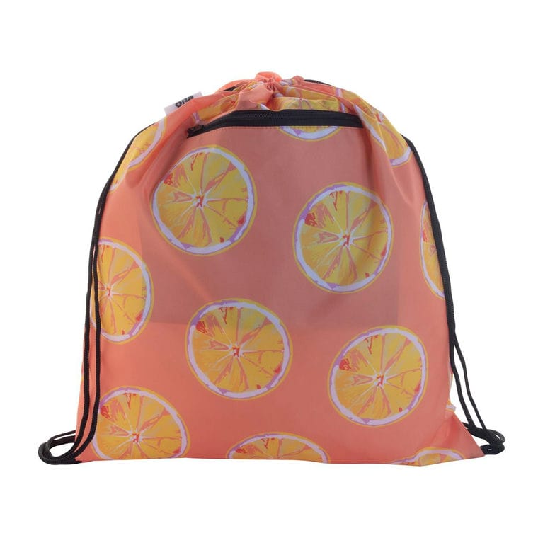 Geantă cu șnur personalizată CreaDraw RFID RPET Negru