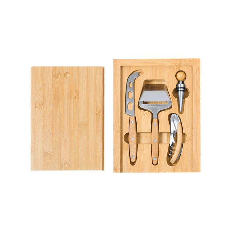 Set pentru vin și cuțite pentru brânză Hiblux natural