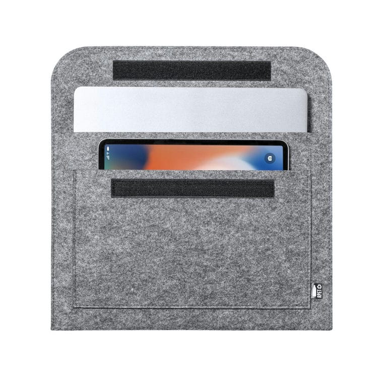 Husă laptop din RPET Feddox gri