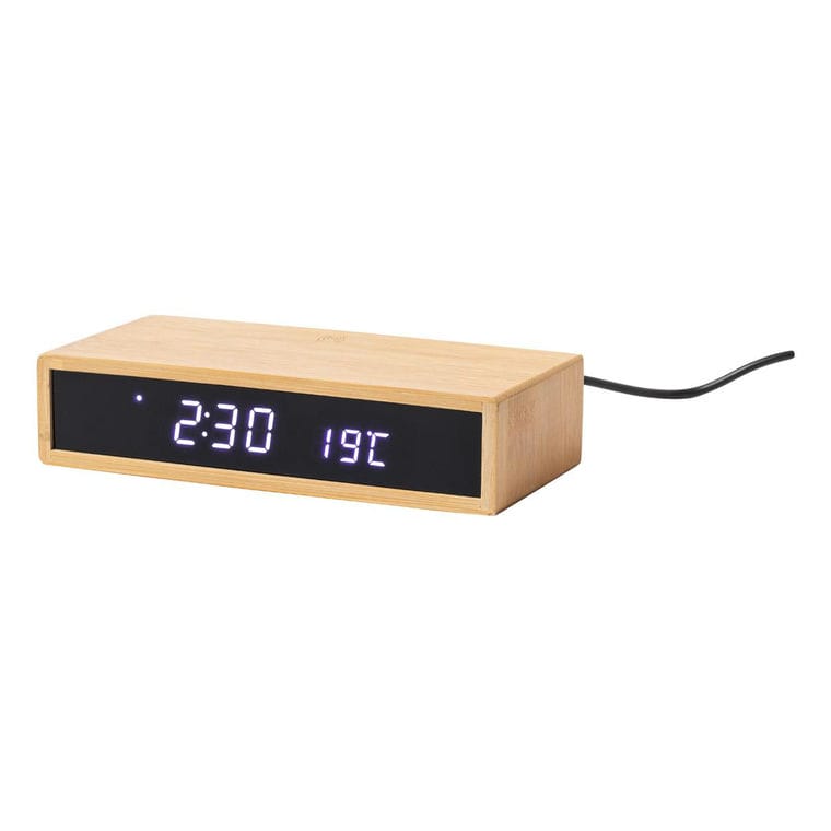Alarm clock wireless charger Islum natural