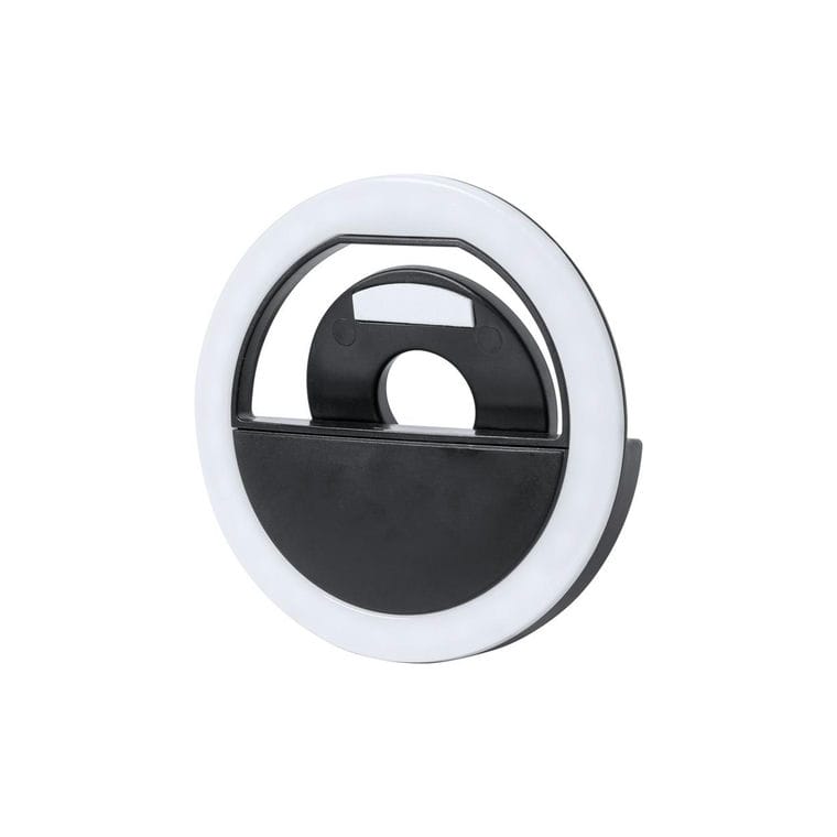 Inel luminos selfie Picmont Negru