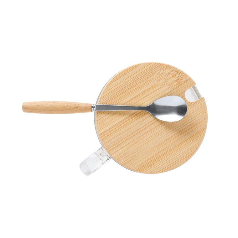 Cană din sticlă Yirax transparent natural