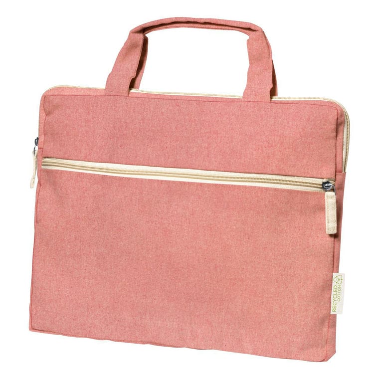 Geantă documente, din bumbac Baiplur Roșu