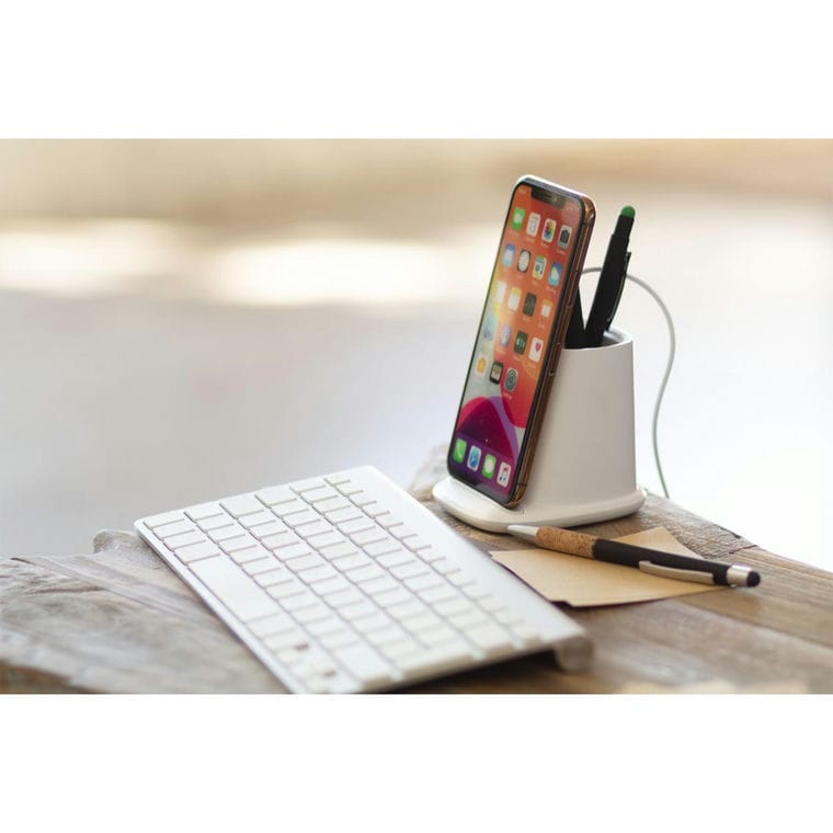 Suport multifuncțional pentru pixuri Multicharge Alb