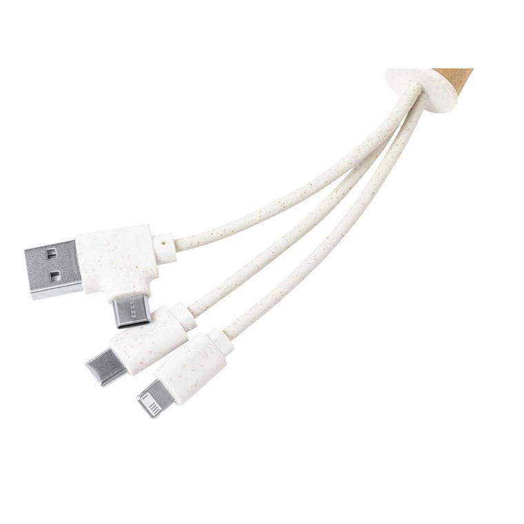 Breloc cu cablu de incărcare USB Paplen natural