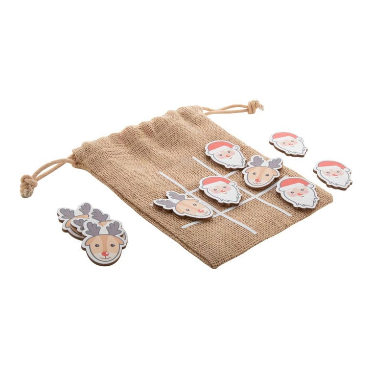 X și 0 varianta de Crăciun, Moș Crăciun și reni Juxo natural