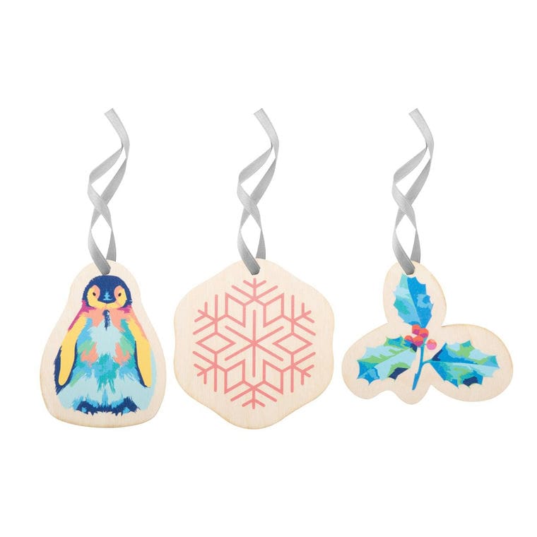 Ornament personalizat pentru brad CreaJul Wood argintiu