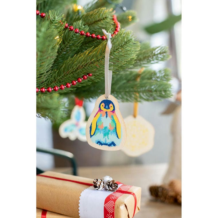 Ornament personalizat pentru brad CreaJul Wood argintiu