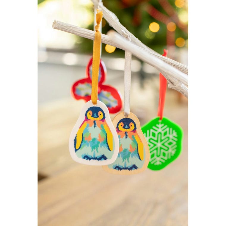 Ornament personalizat pentru brad CreaJul Wood auriu