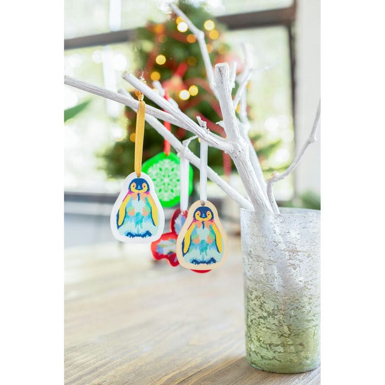 Ornament personalizat pentru brad CreaJul Wood auriu